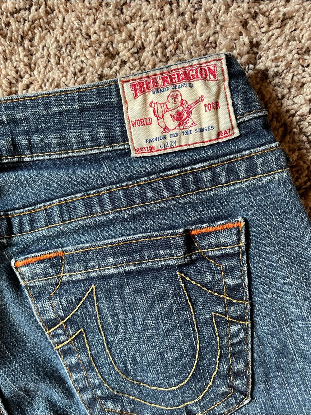 True Religion Lizzy Capri Cropped Jeans Style 102J58 Women’s Size 30 Made in USA - Picture 7 of 9